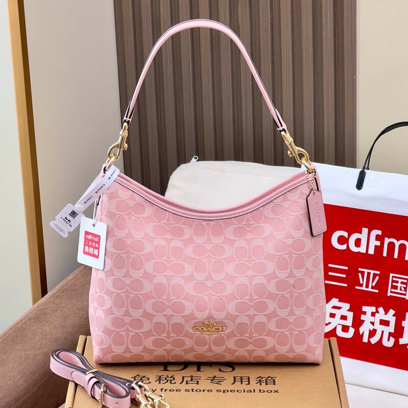 Coach C Brand Women's Bag Laurel Hobo Bag Classic Monogram Underarm Bag Fashionable Shoulder Crossbody Handbag Shopping Bag Coach C Brand Women's Bag Laurel Hobo Bag Classic Monogram Underarm Bag Fashionable Shoulder Crossbody Handbag Shopping Bag