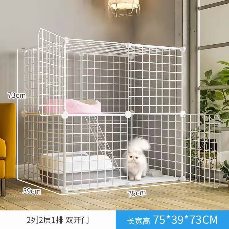 Jaula de gato super grande espacio libre de doble capa gato Villa gato mascota gato casa gato Casa Grande no inodoro integrado