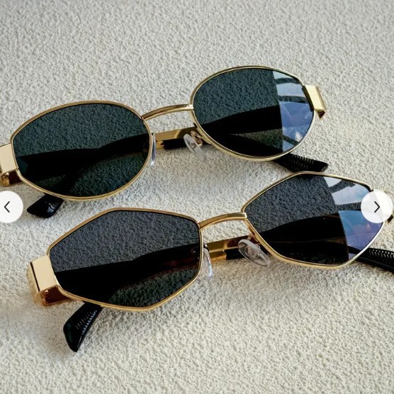 국경을 넘나드는 인기 있는 작은 원형 프레임 금속 프레임 인기 있는 유럽 및 미국 여성용 선글라스 인터넷 연예인 선글라스 다용도 트렌디 선글라스