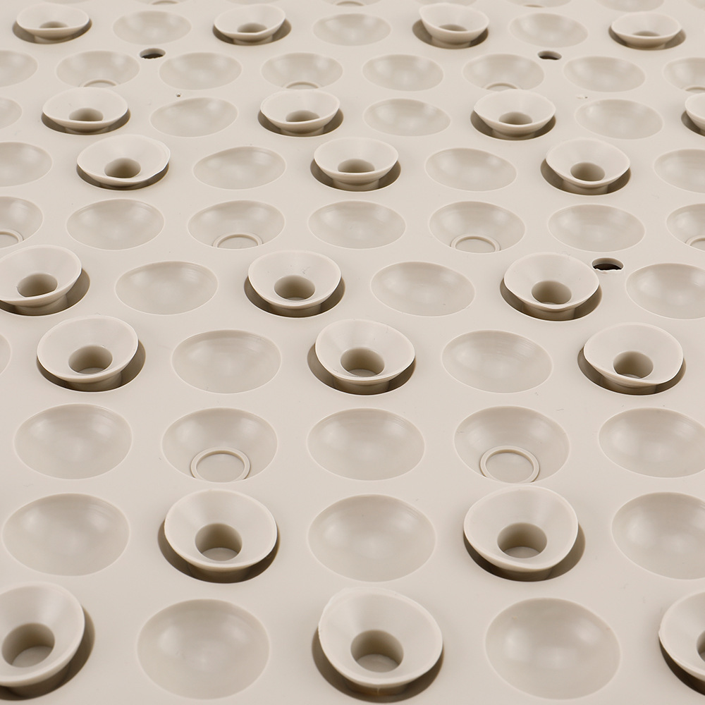 Pequeño punto de la burbuja de baño antideslizante estera de baño de color sólido estera del pie estera esmerilado masaje ducha alfombra de piso con ventosa