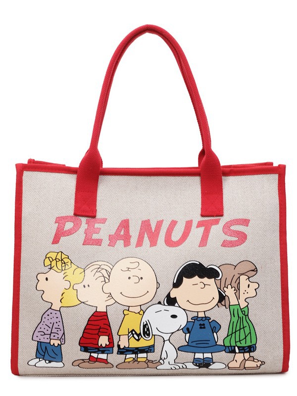 Bolsa de lona para mujeres 2026 nueva versión coreana de gran capacidad de mochila de viaje impresa de dibujos animados bolsas de mano de viaje
