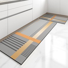 轻奢风厨房地垫家用吸水防滑软硅藻泥地垫耐磨易打理脚垫一件代发