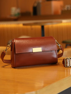 Leather retro underarm bag, shoulder bag, one-shoulder bag, cowhide, high-end, genuine leather