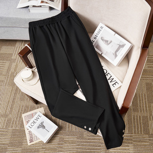 Spring and Autumn New Korean style high waist women's 260 over plus size pants chubby girl plus size 250 extra large 300kg K6208