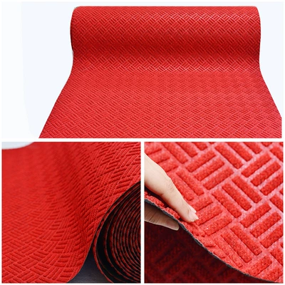 Avtomobil döşəmə paspasları – PVC floor mat shopping mall entrance - dark-red-rubber-three-plus-three-strong-dust-removal-09-meters-wide-take-a-few-pieces-and-send-a-few-meters