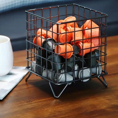 Iron art Storage baskets coffee capsule storage box ins Debris small-scale desktop lovely Frames Storage rack Manufactor