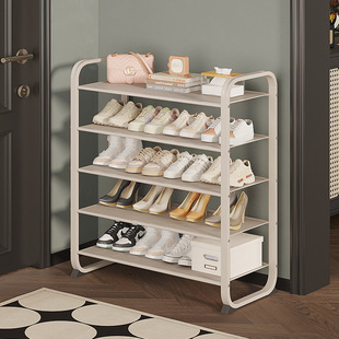 Shoe Rack Iron Simple Doorway Shoe Cabinet Sandals and Slippers Shelf Household Rental House Multi-layer Space-saving Storage Rack