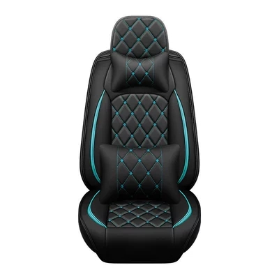 Seasons GM cushion seat cover: Four Seasons Pad - black-green-single-seat-luxury-general
