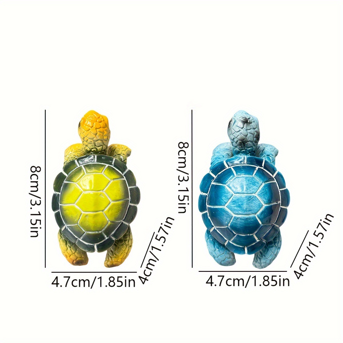 1pc animales marinos escultura de resina de tortuga decorativa jardín patio maceta de flores colgando resina decorativa artesanía