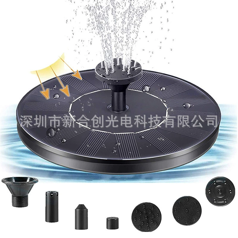 Солнечный фонтан для пруда и сада, прямые поставки с завода, плавающий, для улицы, с функцией купания для птиц, для двора, энергосберегающий