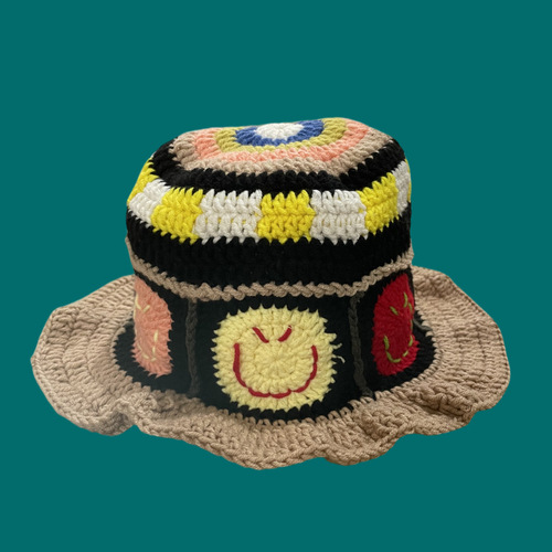 novelty monster handmade knitted hat for men green hat autumn and winter cute cartoon funny acrylic hat for women