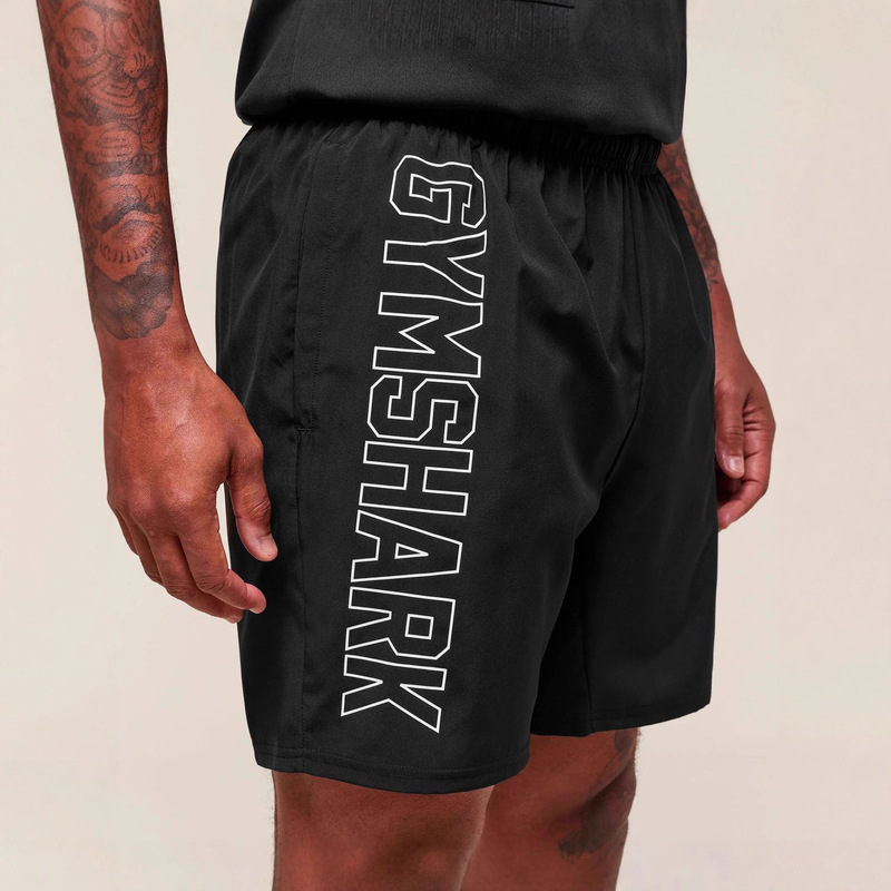 Gymshark Summer Men's Fitness Shorts Sports Quick-Drying Breathable Cycling Shorts Outdoor Casual Beach Pants Trendy