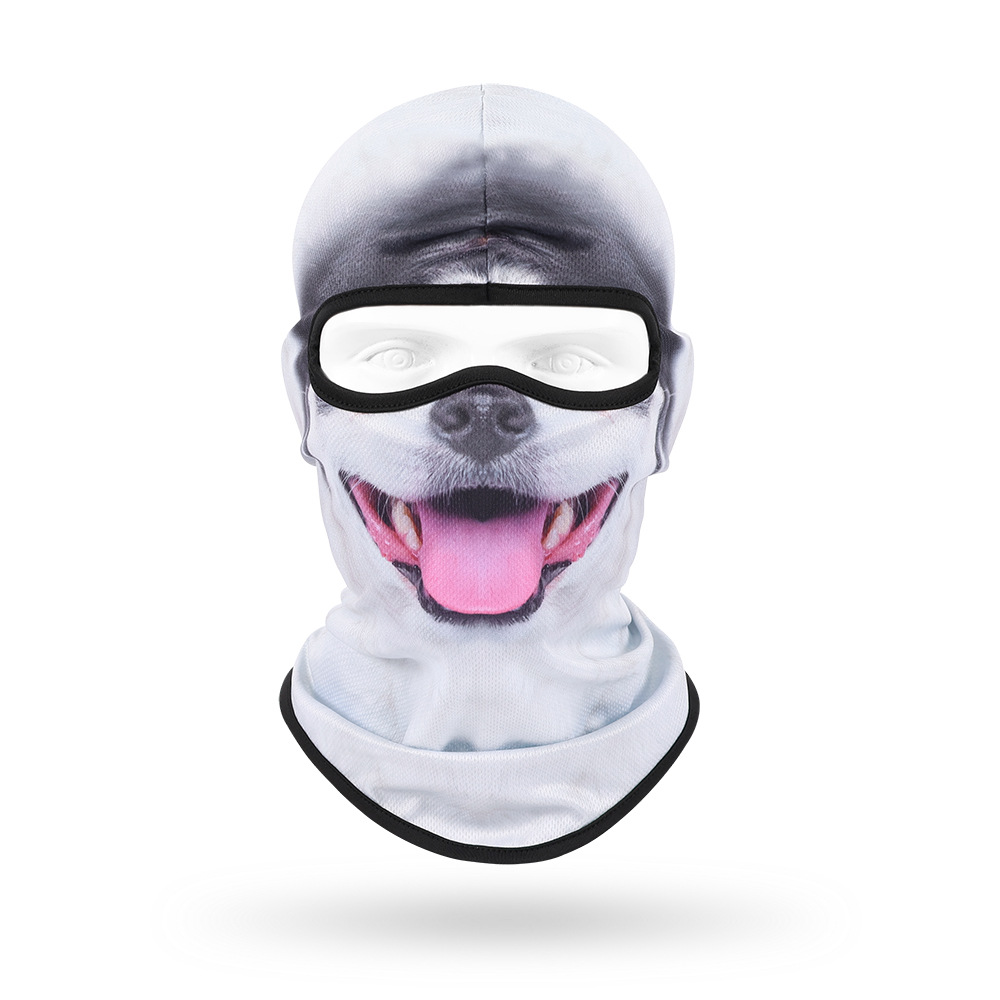 Sudor absorbente máscara transpirable de secado rápido para hombres y mujeres ciclismo al aire libre bicicleta protección solar sombrero lindo mascota sombrero animal bufanda