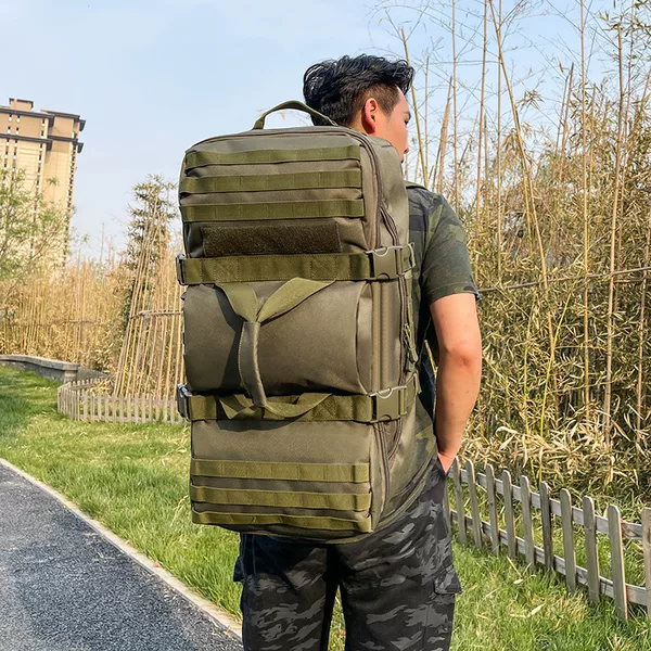 New mountaineering bag large capacity portable luggage bag multi-purpose backpack backpack portable travel bag dual-purpose luggage bag