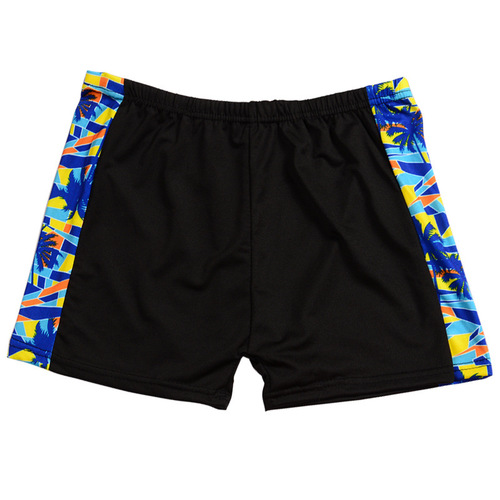 New swim trunks, oversized straight-leg loose swimming trunks, anti-embarrassment patterned men's swim trunks for wholesale.