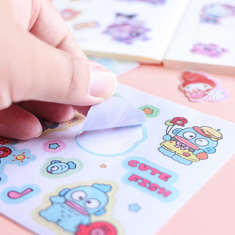 日式卡通大咖进组秀贴纸本少女心手帐素材diy儿童闪闪贴画奖励贴|undefined