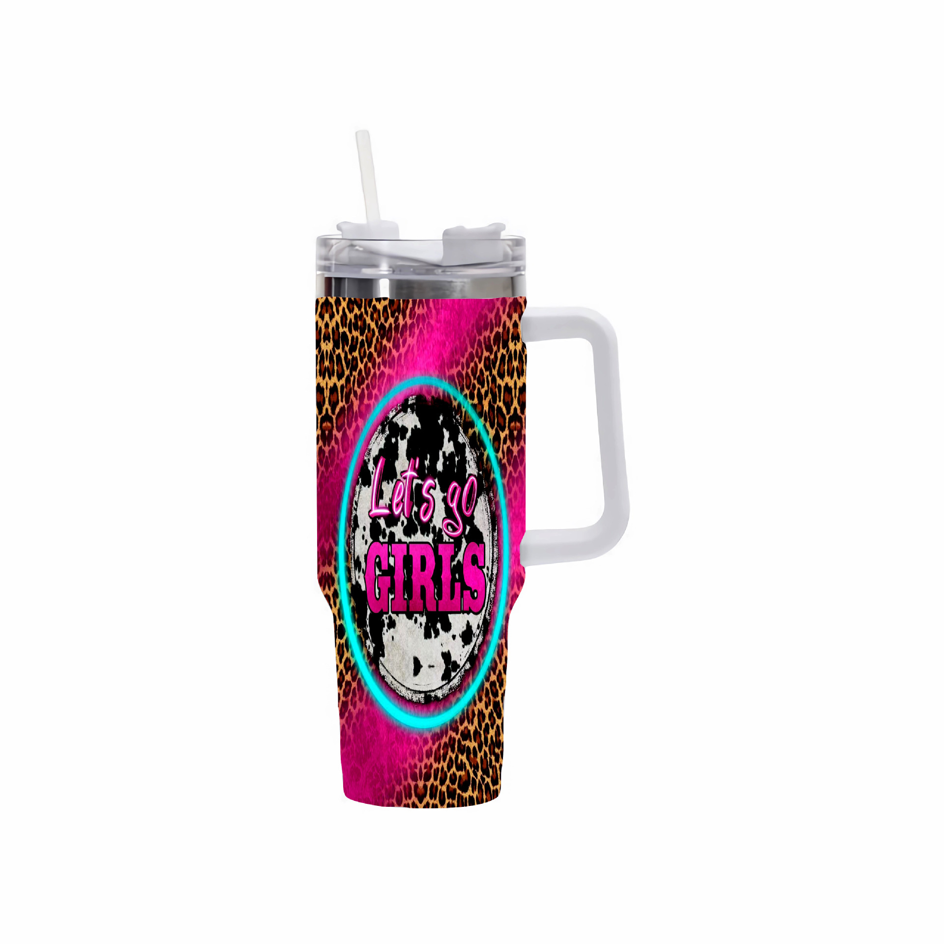 Transfronterizo nuevo creativo 40oz taza de helado taza de coche al aire libre Halloween Navidad regalo taza de paja
