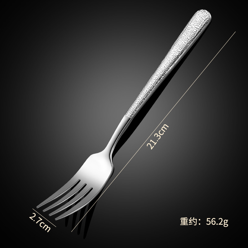 304 스틸-다이아몬드 패턴-메인 포크