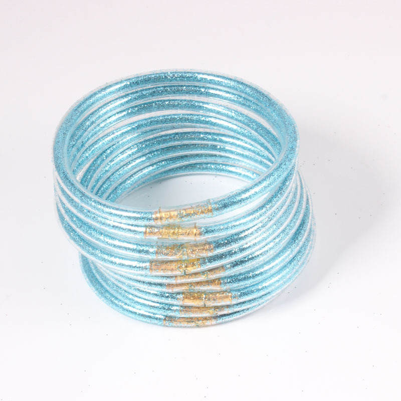 Glitter Jelly Bangles Bracelets