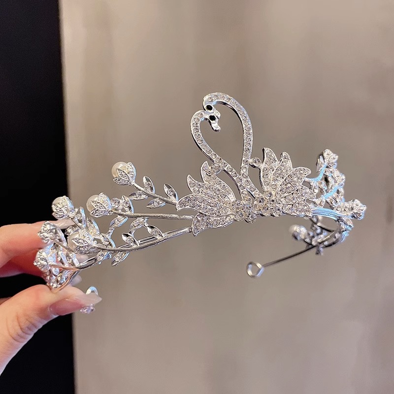 Pein de cabello princesa para niños niñas tocadillos de cabello de diamante para bebés de alto nivel pein de cabello para niñas corona de cumpleaños
