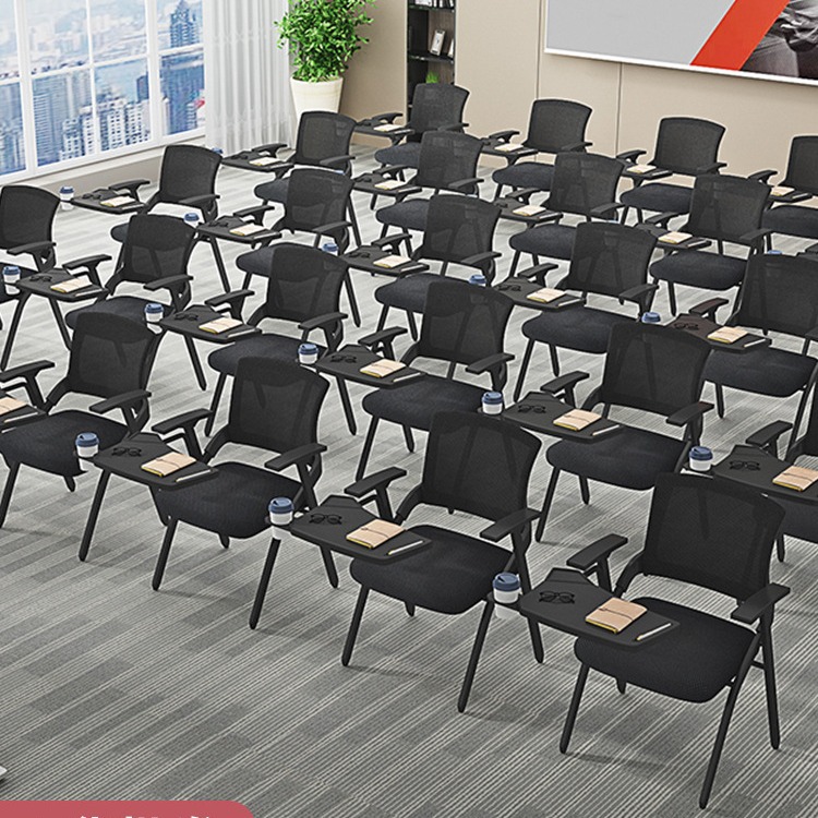 Training Chair with Table Board Conference Room Training Table and Chair Integrated Stool Foldableing Office Chair Conference Chair with Writing Board