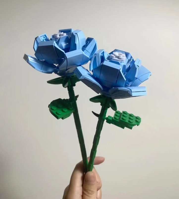クロスボーダー佳奇積み木花diyはバラの永生花を組み合わせて彼女に祝日のプレゼントシリーズの花束のデスクトップを送ります。|undefined