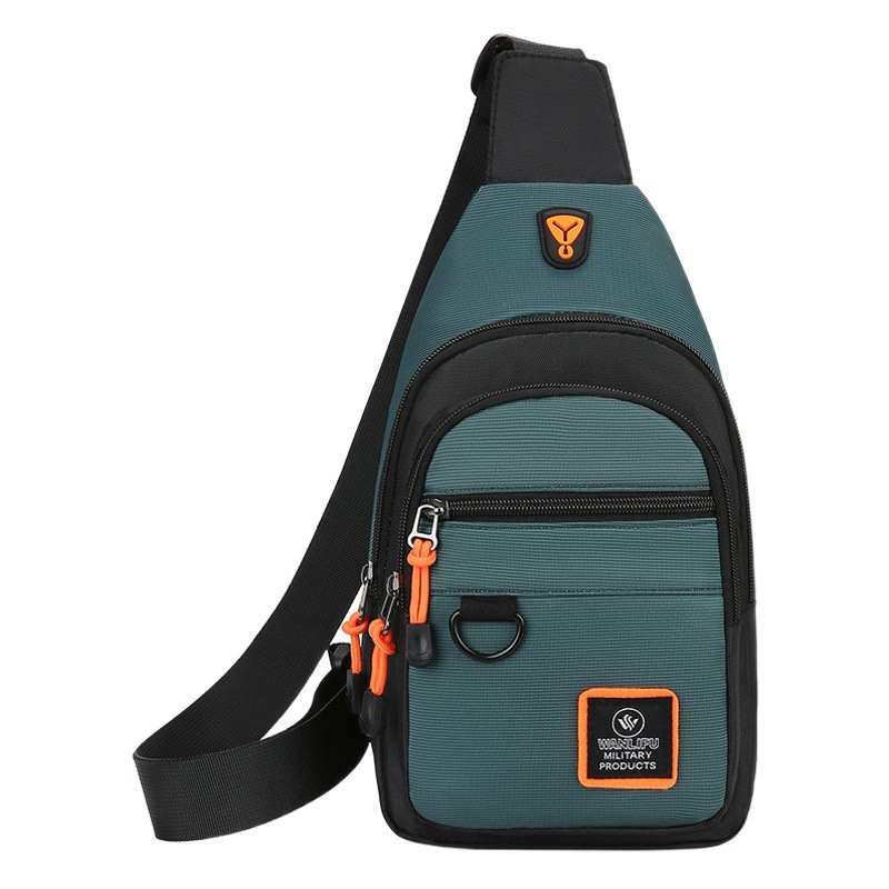 1month new men's chest bag crossbody bag shoulder Oxford waterproof cloth casual fashion zhuotian cross-border foreign trade Wholesale