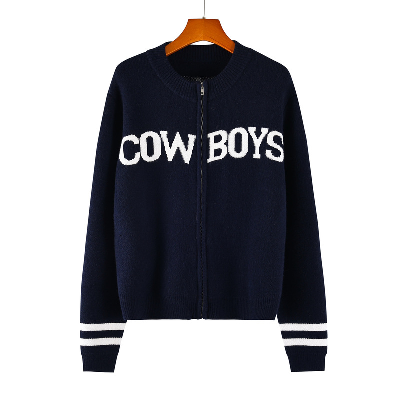 High-Quality In-Stock Products 2026 Autumn New European and American Knitwear, Knit Team Uniforms, Rugby Jerseys, Knit Jackets