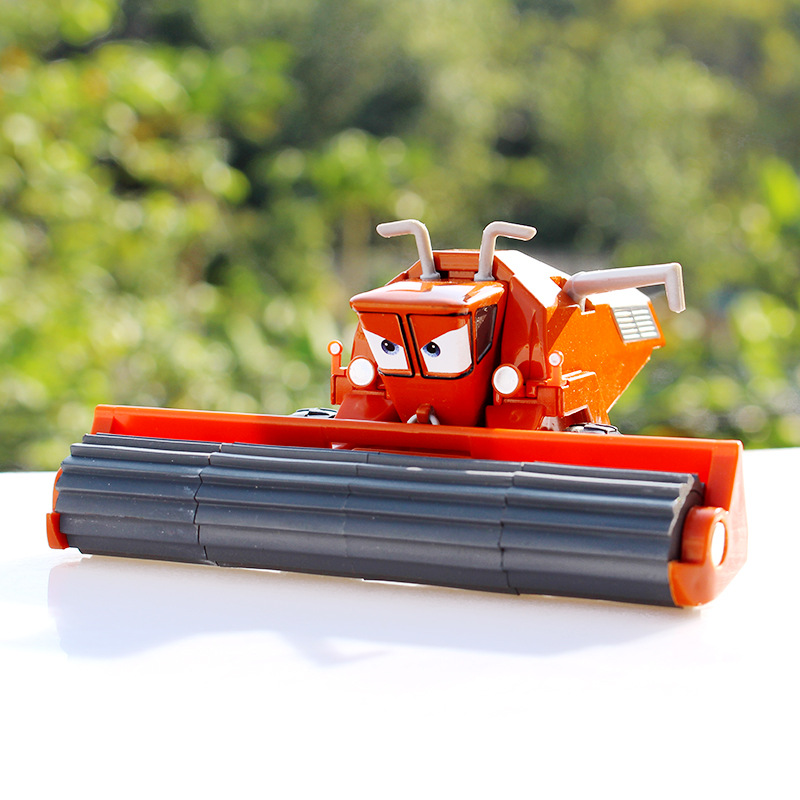 汽车总动员弗兰克Flank橘色收割机牛大叔合金儿童玩具车模型