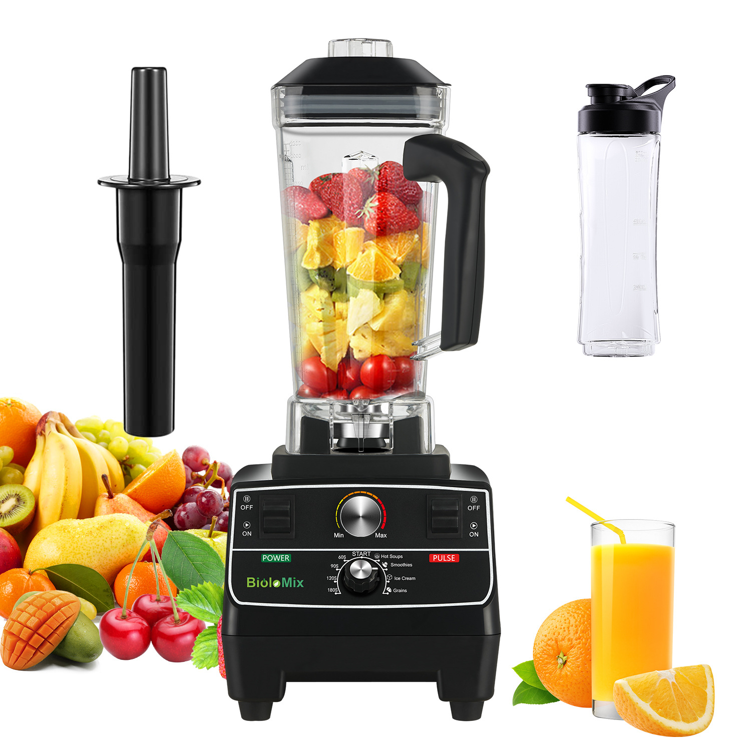 Licuadora inteligente para comercio exterior, trituradora de pared totalmente automática con temporizador, procesador de alimentos, exprimidor, preparador de alimentos para bebés, licuadora