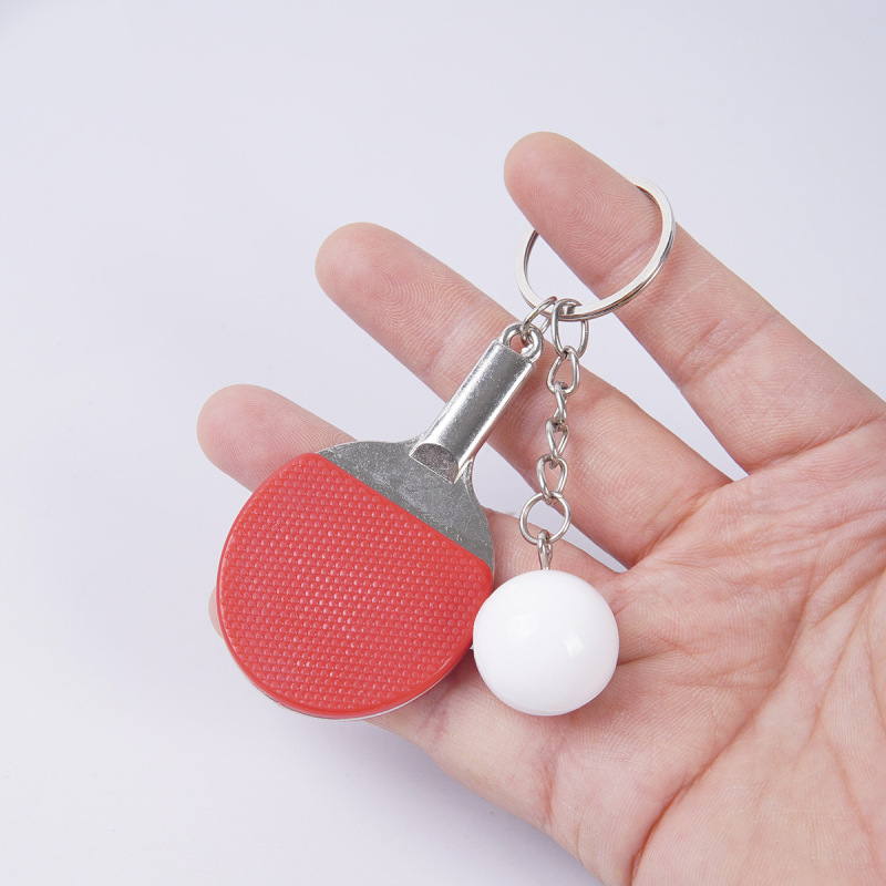 ミニ卓球ラケットキーホルダーペンダントスポーツクラブお土産クロスボーダーホット販売卓球装飾ペンダント|undefined