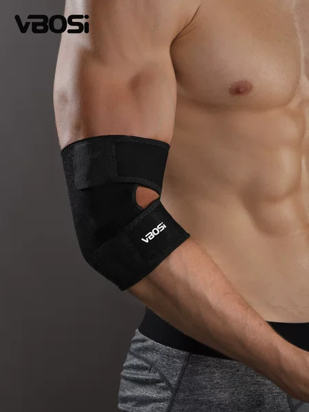 Sports Elbow Pads for Men, Fitness Arm Joint Sleeves, Compression Fixation, Outdoor Basketball and Tennis Sports Protective Gear, Factory Wholesale