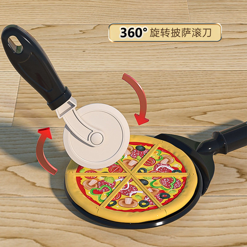 Simulación infantil transfronteriza mini-supermercado sushi mesa de pizza tarjeta de tarjeta de tarjeta de compra caja registradora hamburguesas juegos caseros
