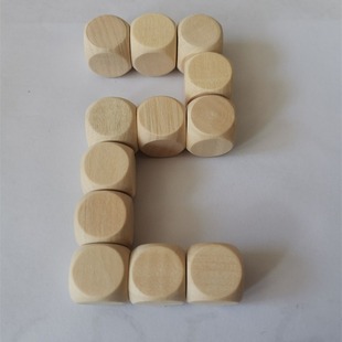 Factory in stock blank wholesale 12mm-20mm wooden dice toy custom fun game dice activity props