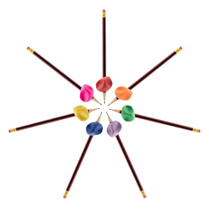 Прямые поставки с фабрики Держатель для ручек Учащийся начальной школы 7-цветный Жесткий Чехол для ручки с двуглавым держателем для письма Детский держатель для ручек корректор