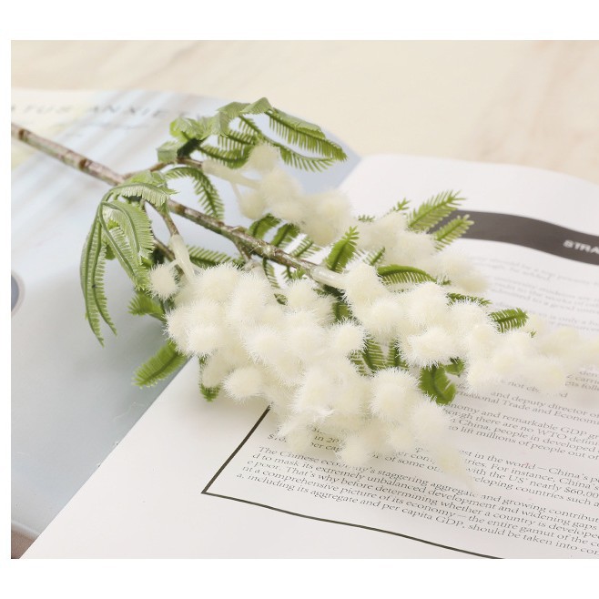 Rama corta jinhehuan flor artificial flocado flor Europea simple mesa de comedor mesa de café arreglo floral Decoración