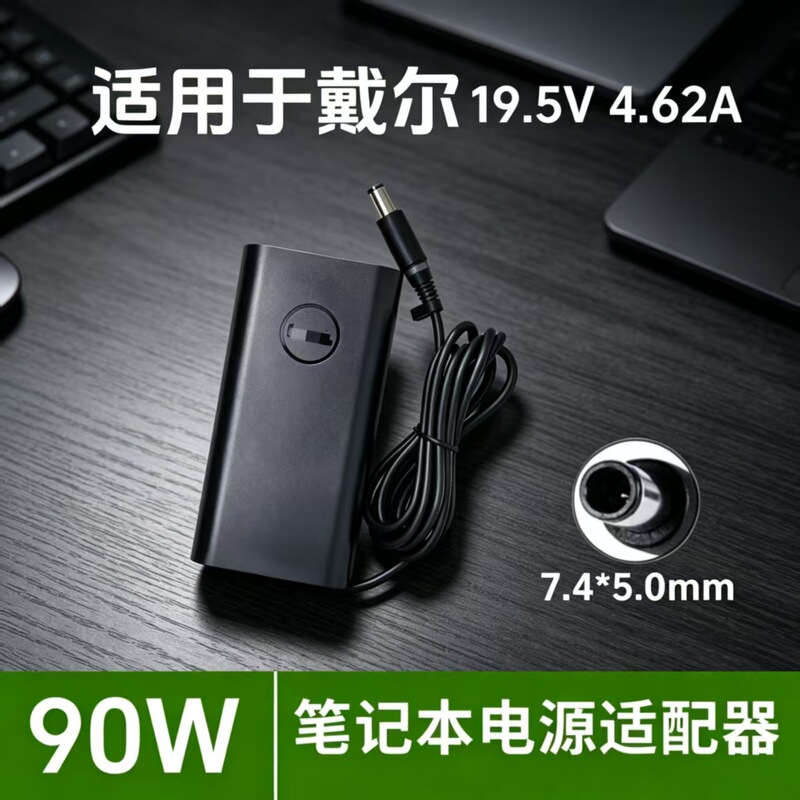 Suitable for Dell 90W 19.5V4.62A Laptop Charger 7450 Port Power Adapter