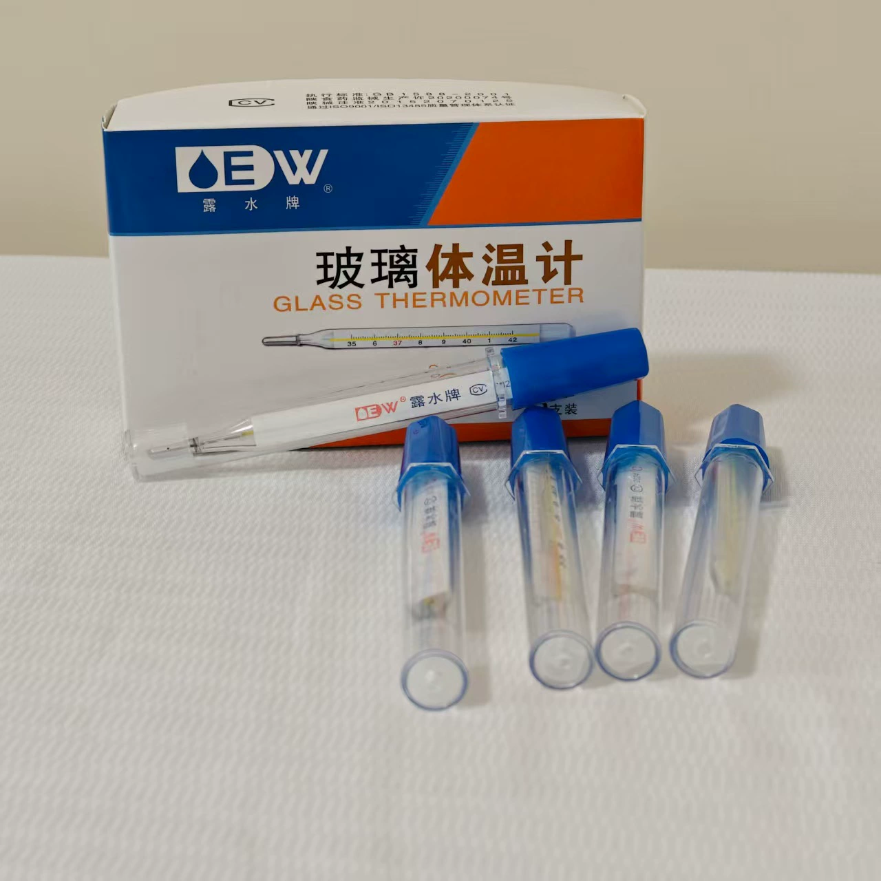 Термометр Dew для домашнего использования, подмышечный, с большим мерным диапазоном, ртутный стеклянный термометр для младенцев и детей.