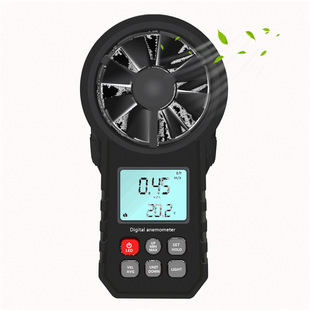 MT62 black anemometer (neutral product with battery) with air volume cross border