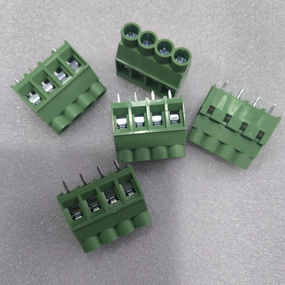 6.35 клеммный DC635V-6.35-4P зеленый клеммный клеммный клеммный 4 бит 3 бит 2 бит 6 бит