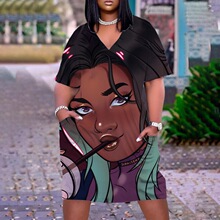 2024�羳�¿�Ůʿ3Dӡ���������ɳ̲ȹ���Ŷ����г������Ůװȹ