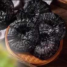 正品天然野生灵芝新货中药材500g正宗整株黑灵芝金边紫灵芝片林芝