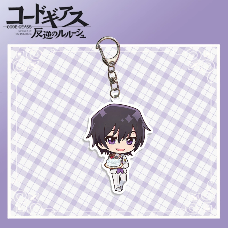 Лелуш злодей Q версия акриловый брелок-ключ bag Pendant аксессуары Euphemia Lelouch CC