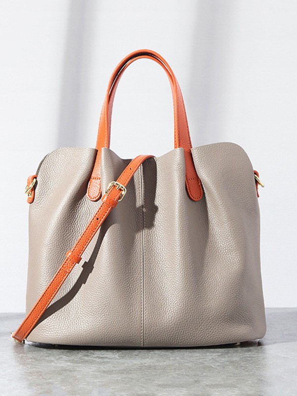 polyurethane capacious shoulder bag