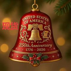 跨境奇趣新款热销U.S. 250th Anniversary Bell Ornament金属铃铛
