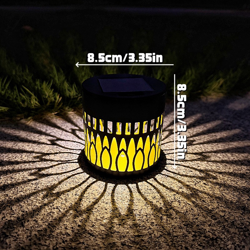 Solcellsdriven mandala solros vägglampa för trädgårdsbelysning_voghion.com