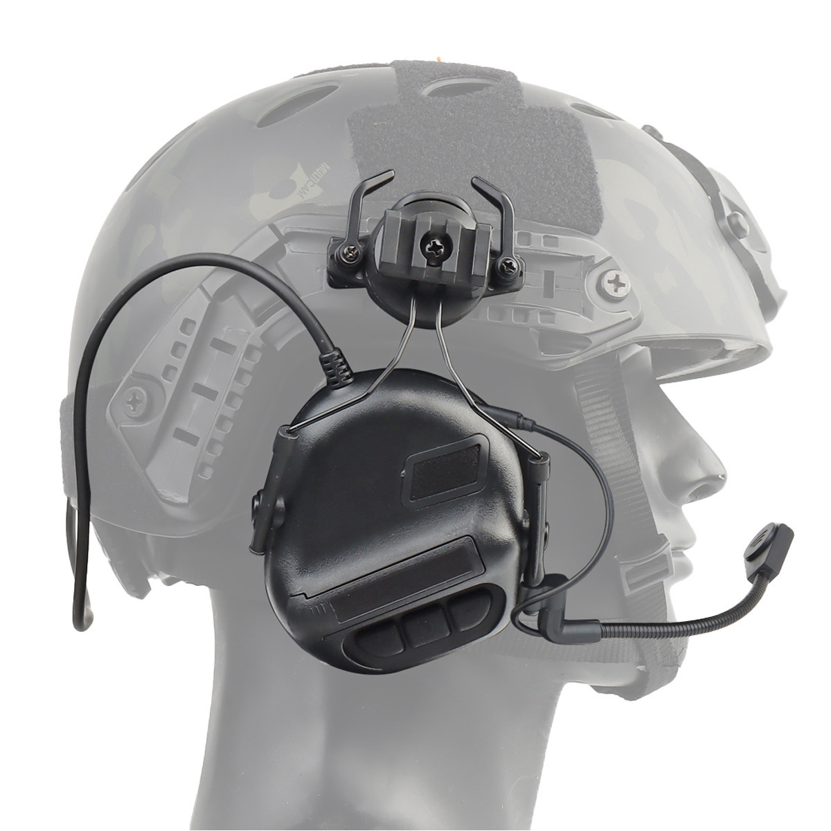 Auriculares Tácticos de Protección para Casco de ABS con Reducción de Ruido para Tiro al Aire Libre y CS image 7