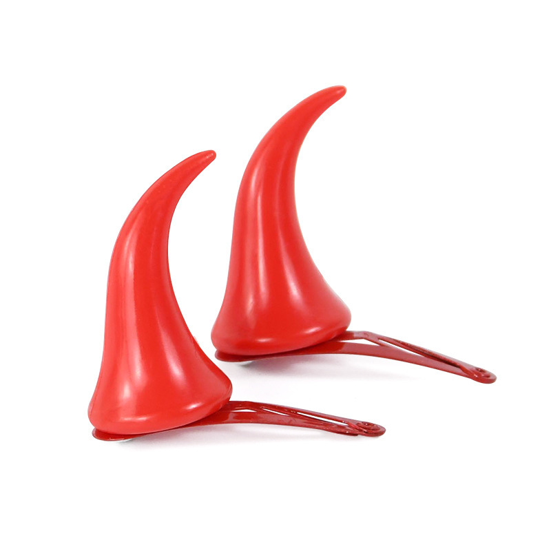 Halloween transfronterizo hornos rojos diablo hornos rojos hornos afilados fiesta fiesta decoración hornos de pelo