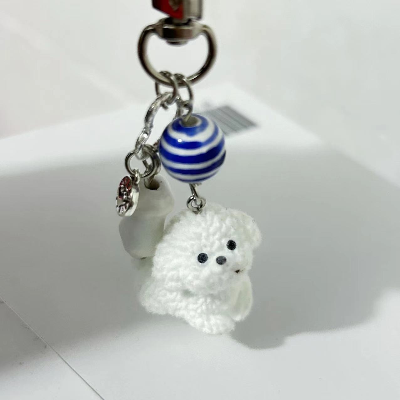 Cute, Sweet Style Cute Sweet Ice Cream Bow Knot Plastic Mobile Phone Chain
