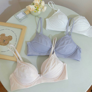 Thin Top, Thick Bottom, Small Bust Gathering Bra, Wireless, Breathable, Side Support, Anti-Sagging, Lift-Up Bra, Breathable and Lightweight